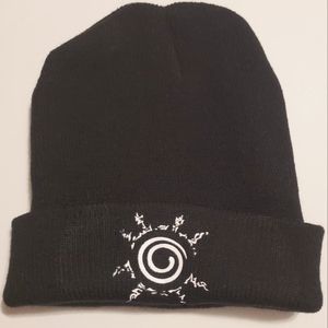 NEW NARUTO Beanie black beanie jinchiriki symbol shippuden